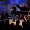 Kurt Andersen, Cintra Wilson, and Colson Whitehead on stage at the Jerome L. Greene Performance Space